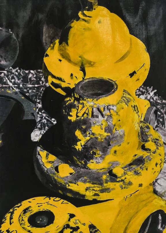 Painting on Photograph - Yellow Valves - Leslie M. Guzman.jpg