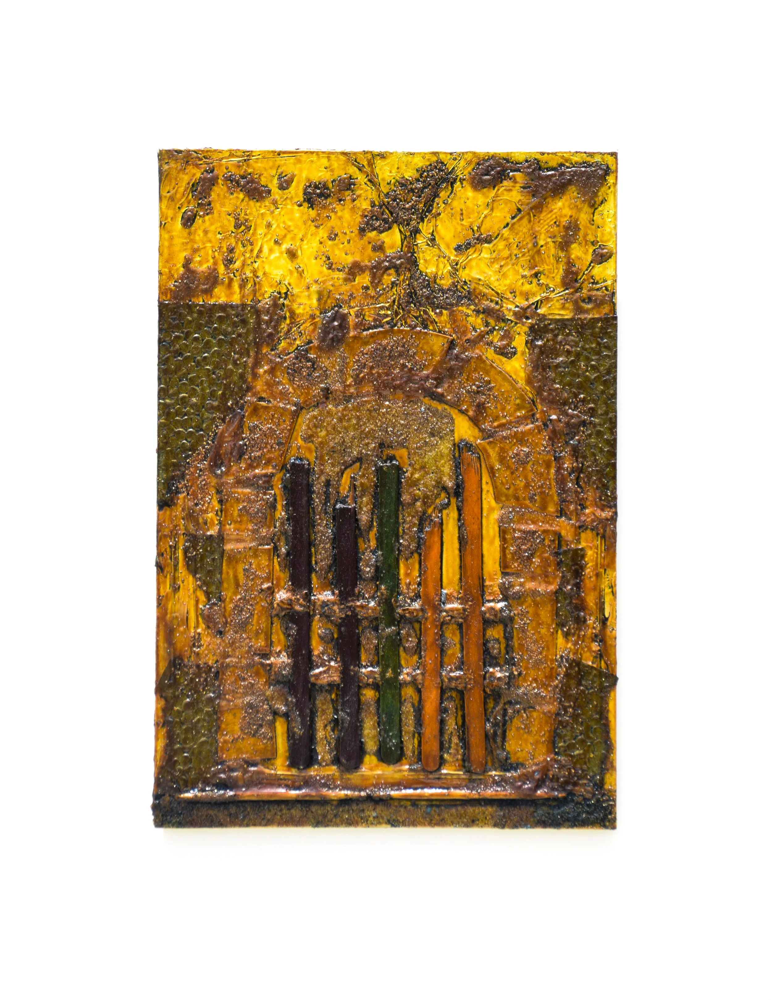 Printmaking - Collograph - College Series -Leslie M. Guzman.jpg