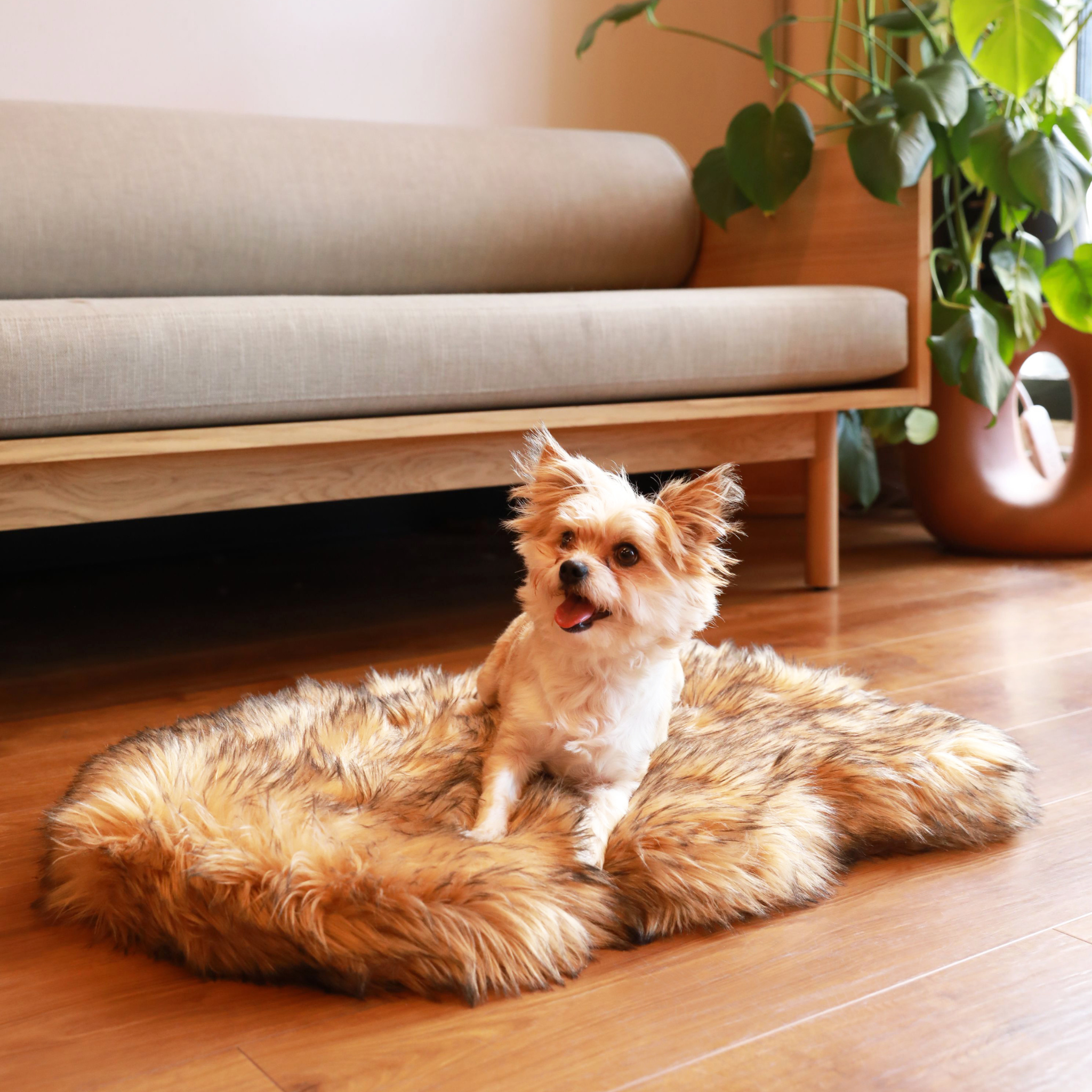 Faux Fur Orthopedic Dog Bed 