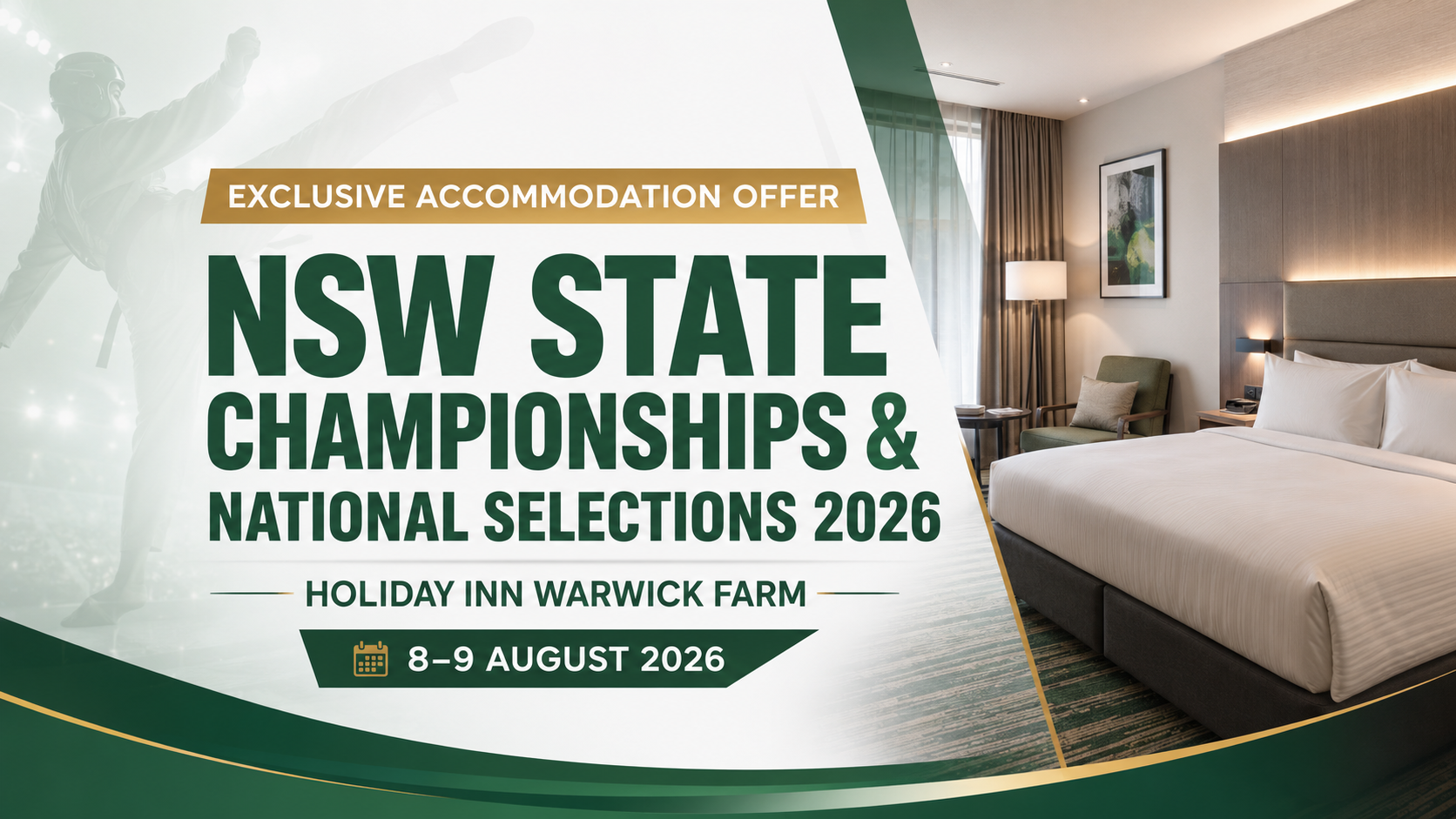 Exclusive Accommodation Offer for the 2026 NSW State Championships – Discount Available for 12 Months!