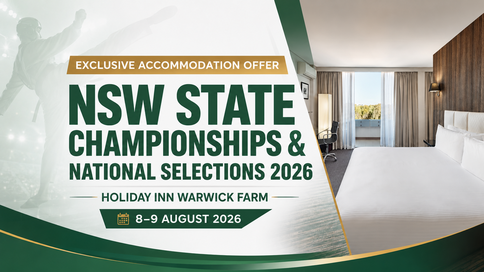 Exclusive Accommodation Offer for the 2026 NSW State Championships – Discount Available for 12 Months!