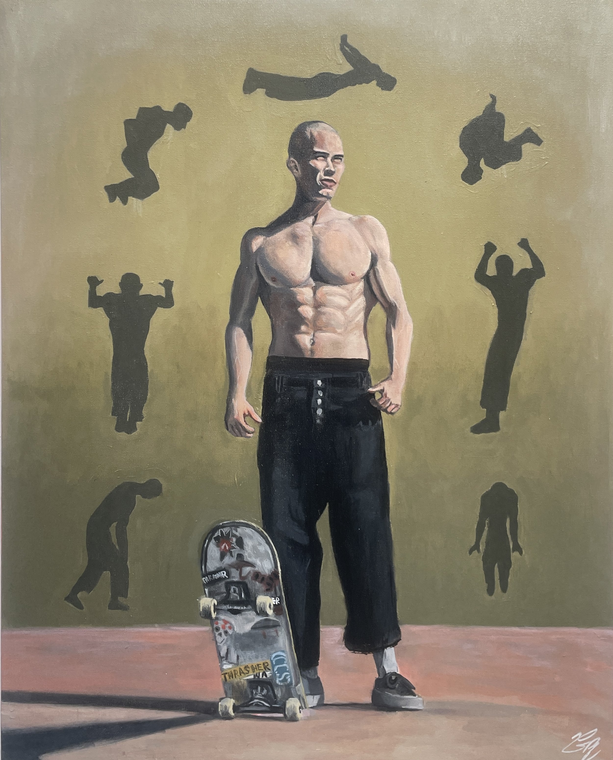 Title: to what's been done and what will be - Acrylic Paint. Statement: SCAD Project