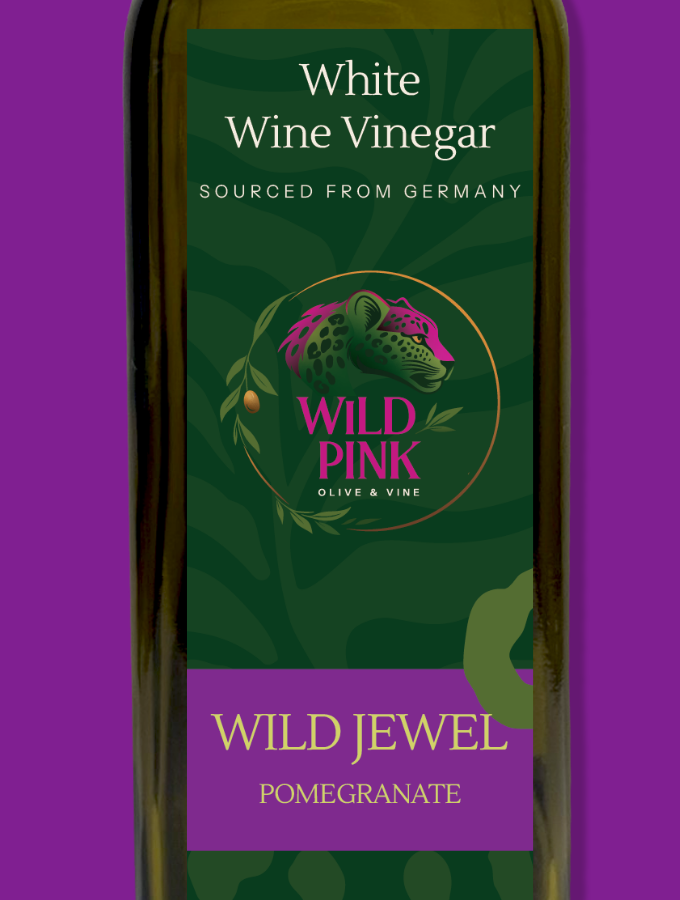 Wild Jewel Pomegranate White Wine Vinegar 250ml