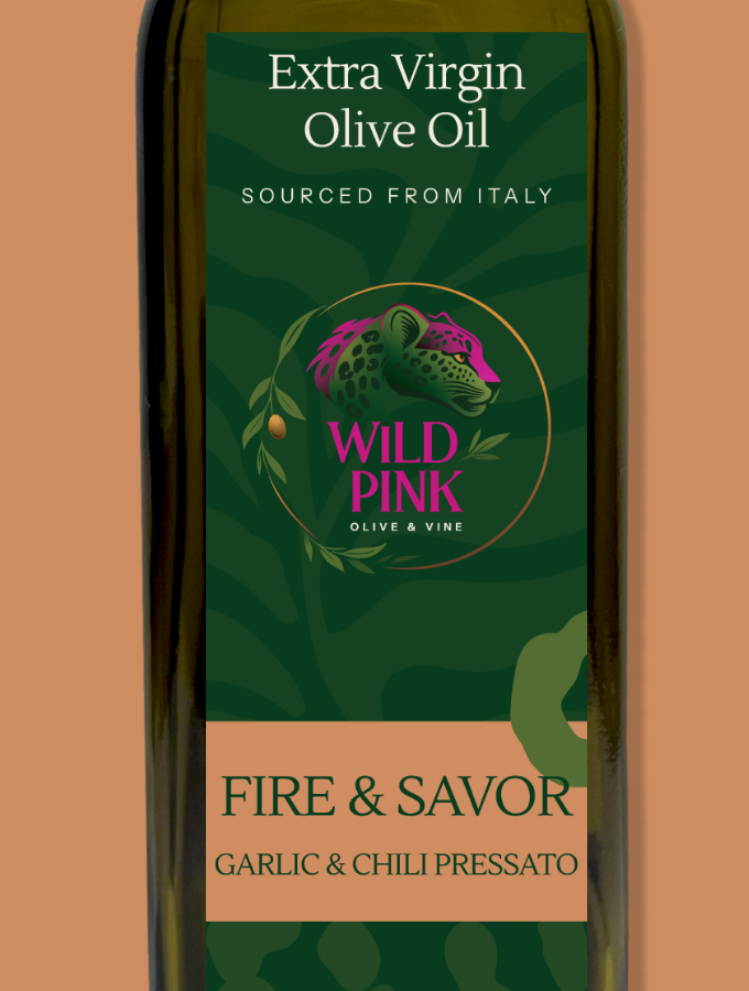 Fire & Savor — Garlic & Chili Pressato Extra Virgin Olive Oil 250ml