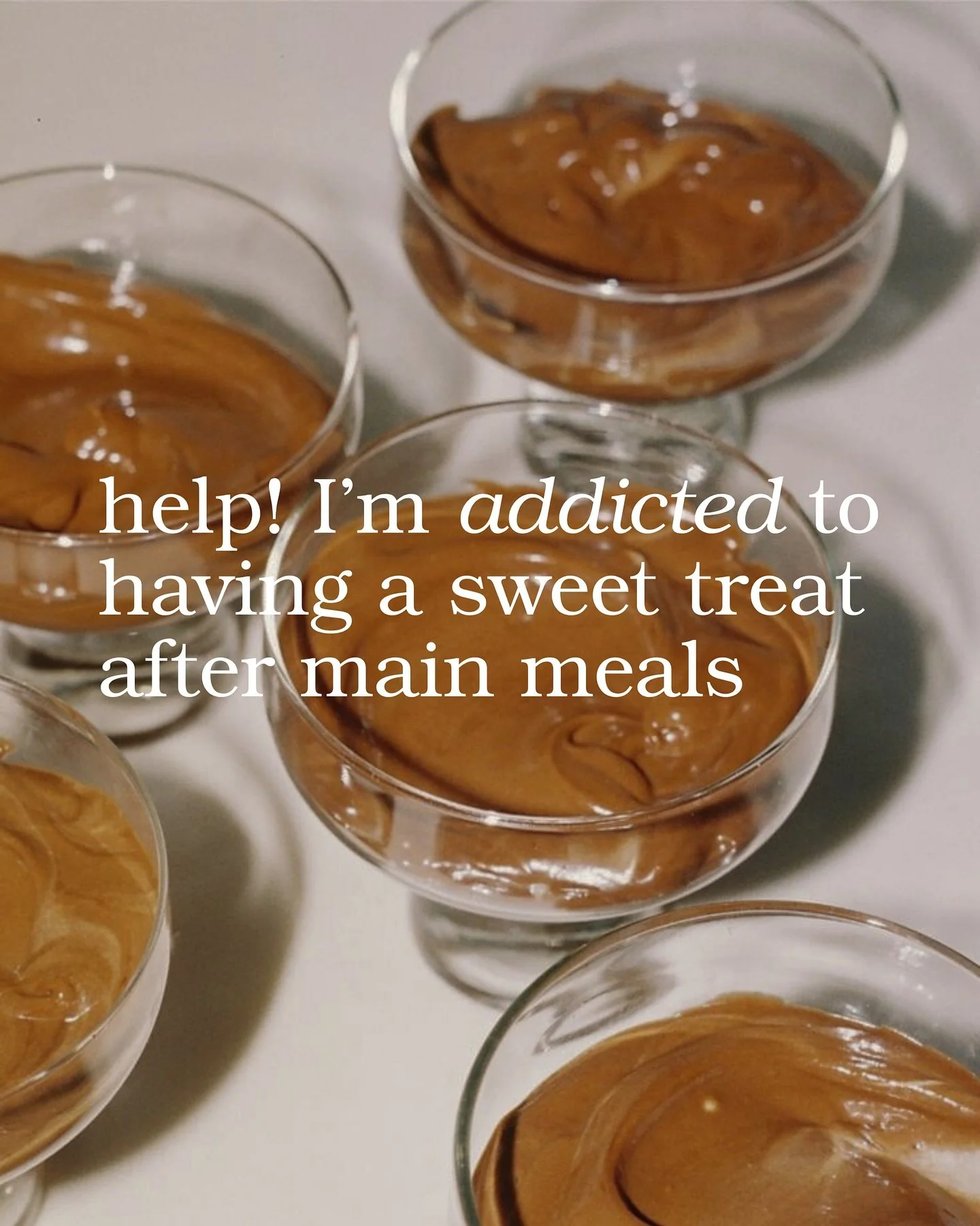 This is something I hear alllll the time from my clients, it&rsquo;s so common to want something sweet after lunch or dinner&ndash; it does NOT mean you&rsquo;re addicted to sugar or that you don&rsquo;t have any willpower. All foods have a place in 