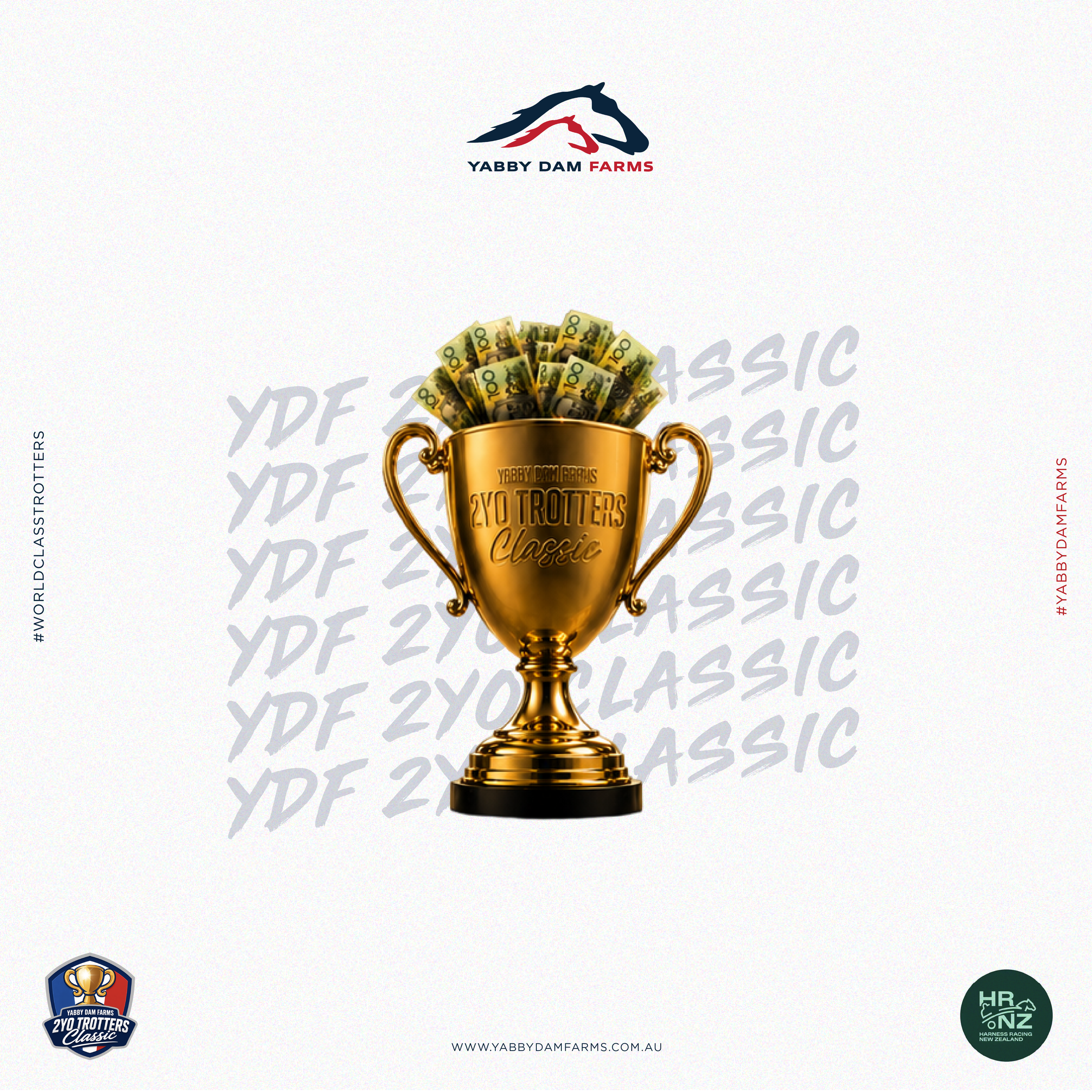 Yabby Dam Farms 2YO Trotters Classic announced FOR NEW ZEALAND