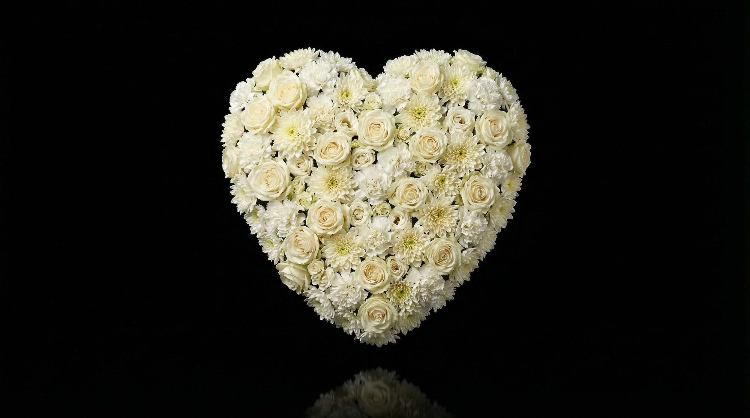 closed heart wreath sympathy florist Hawaii