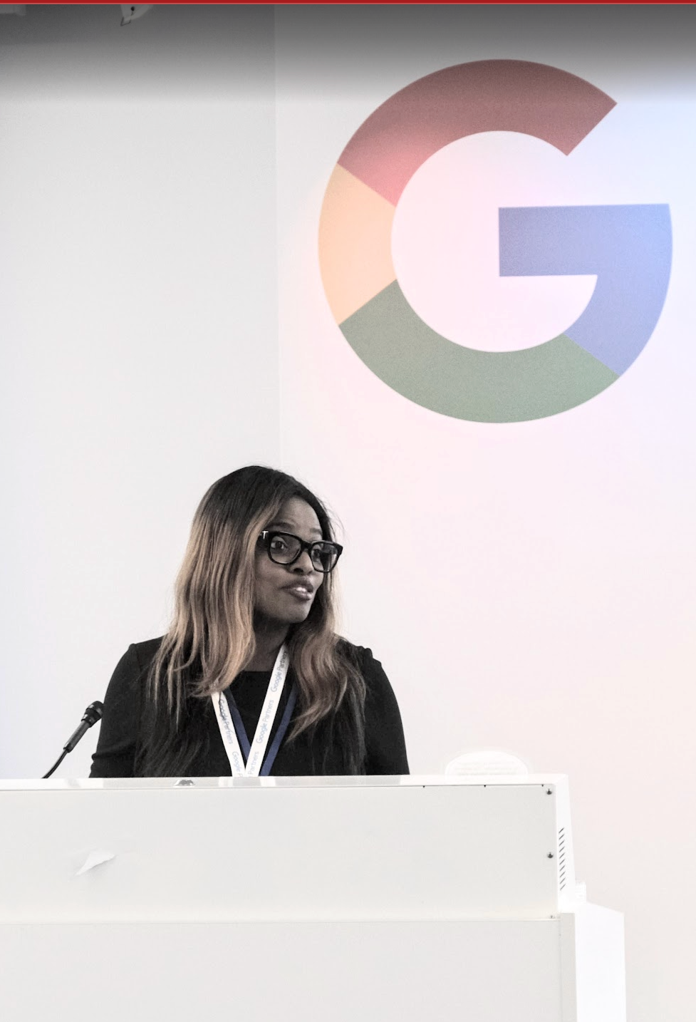 Katheline Jean-Pierre speaking on global stages at Google, Linkedin, Deloitte, Yahoo, Barclays, TIAA, Bank of America and other places. She is a keynote speaker, a global public speaker on Career and AI acceleration. 