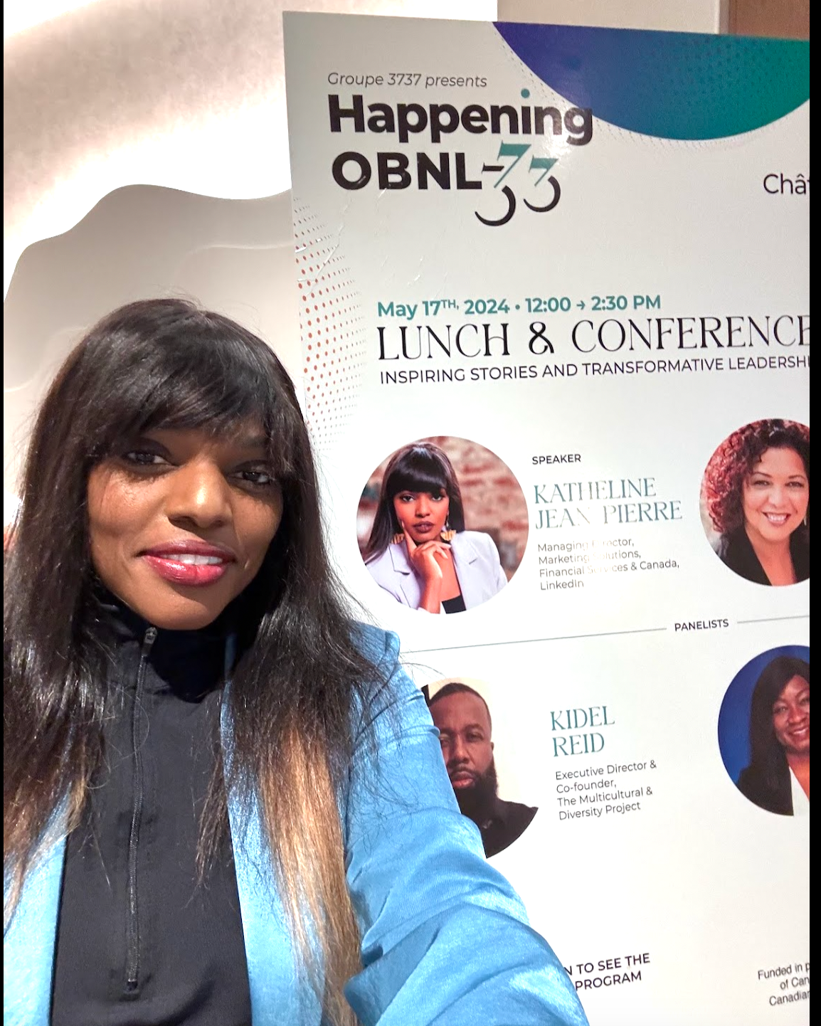 Katheline Jean-Pierre speaking on global stages at Google, Linkedin, Deloitte, Yahoo, Barclays, TIAA, Bank of America and other places. She is a keynote speaker, a global public speaker on Career and AI acceleration. 