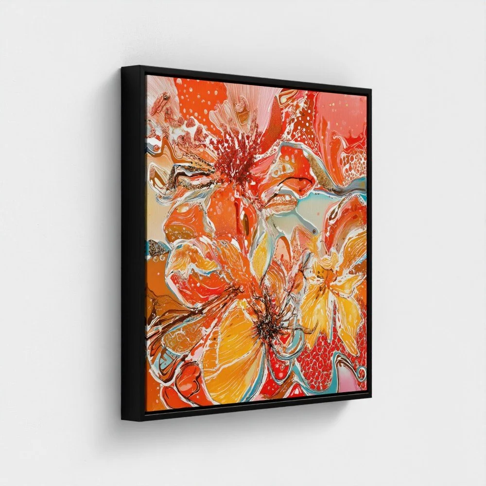 Pleasant Blooming Floral-24X24-wrap_mirrorwrap-black frame3.jpg