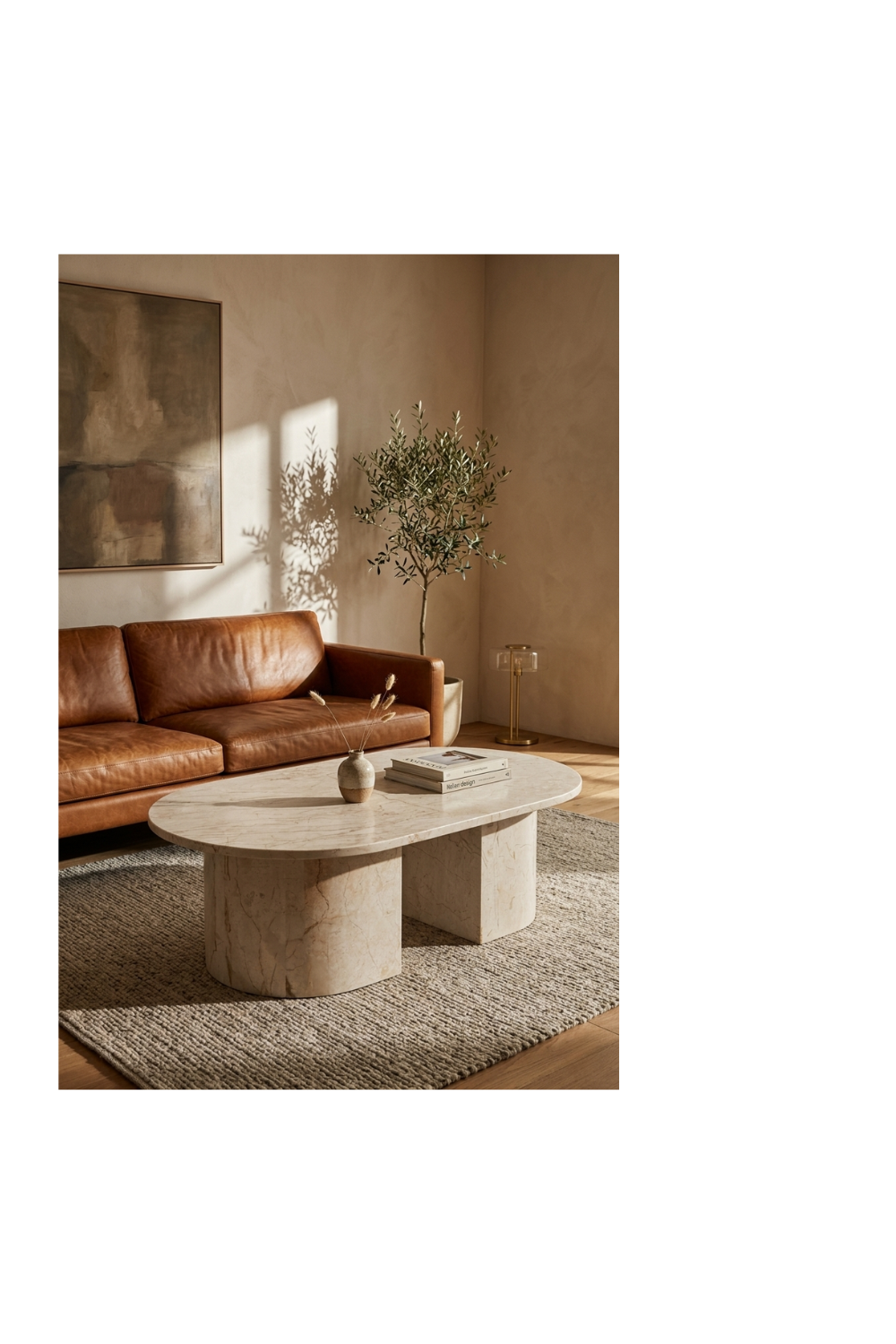 Idle Coffee Table - Desert Rose Marble 2