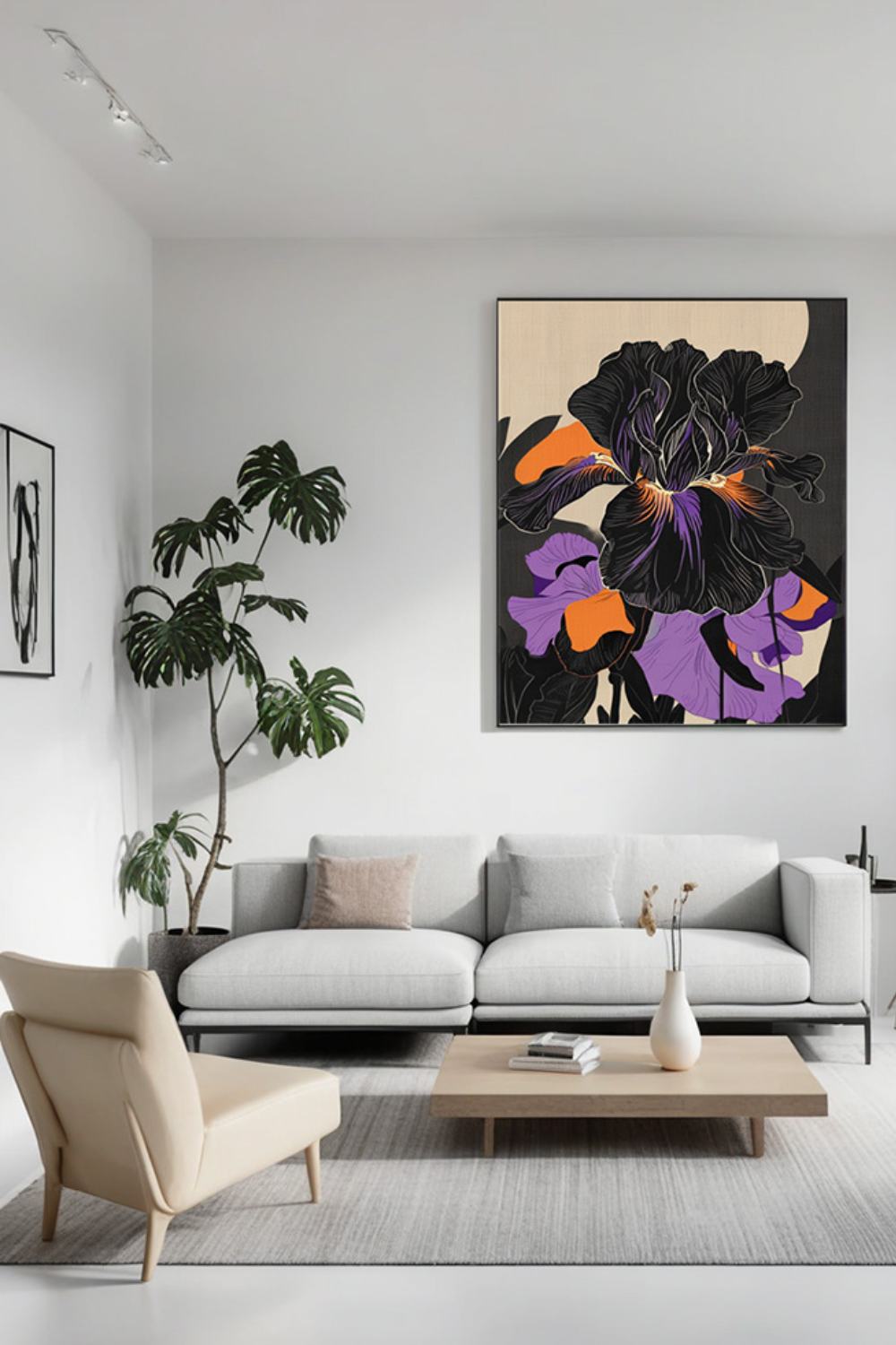 Abstract Magic Iris Float Framed Canvas 6.png