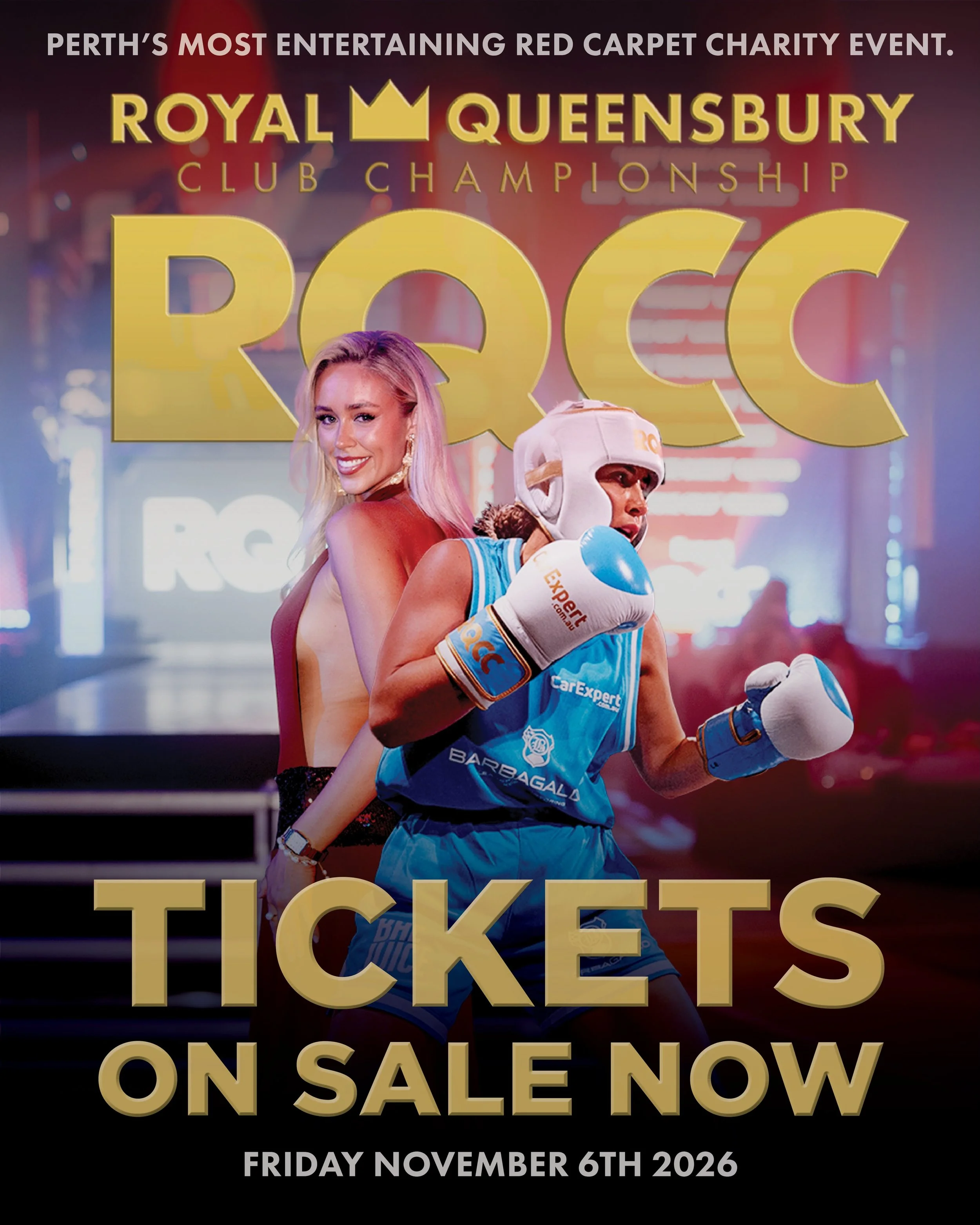 RQCC IS BACK AND BETTER THAN EVER!🥊🥂

Don&rsquo;t miss out and get your tickets now for the
most entertaining night of the year! Glamorous red-carpet arrivals, French champagne, extraordinary entertainment, killer after party and so much more!

LIN