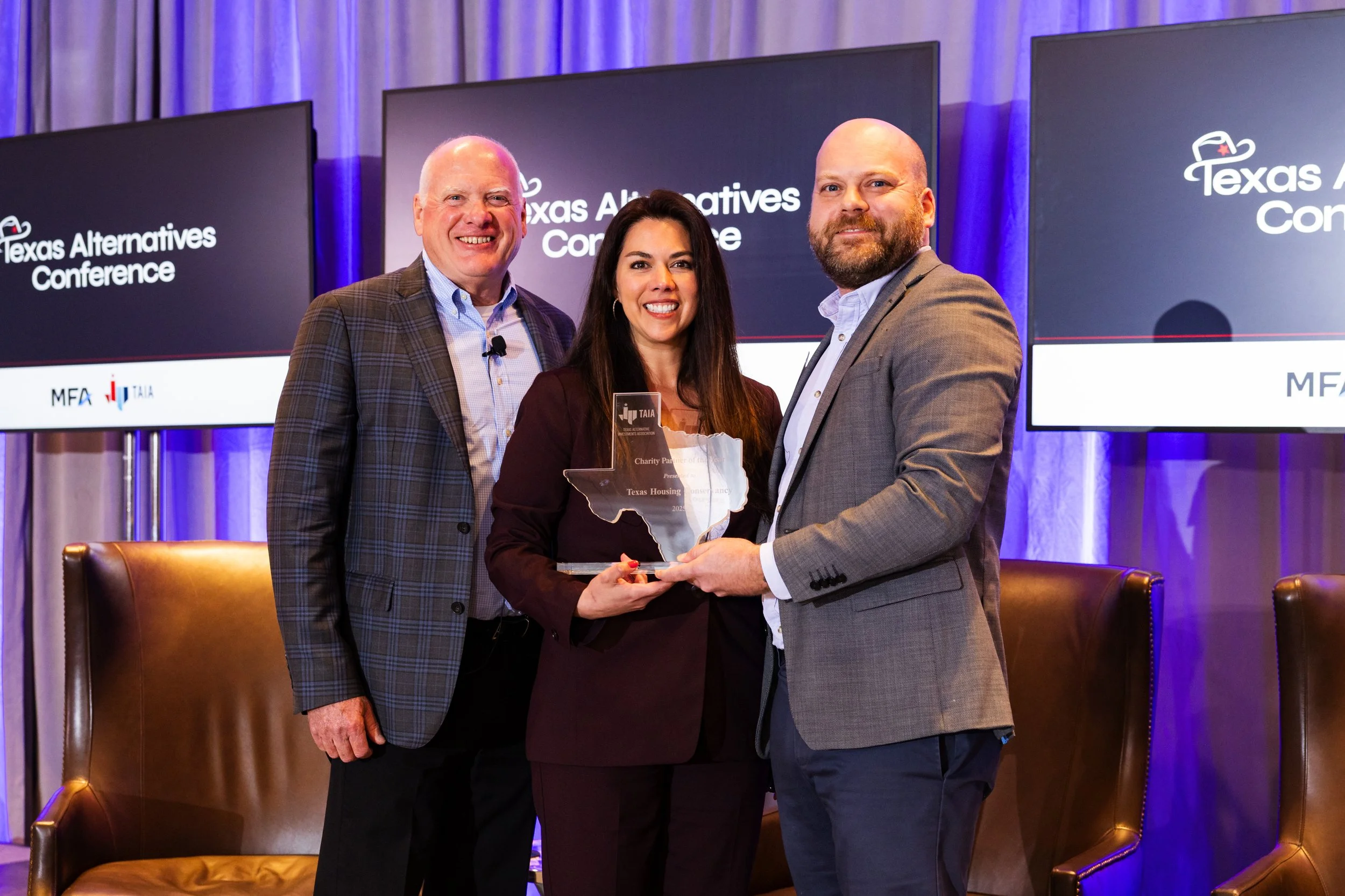 Texas Housing Conservancy Named Charity Partner of the Year by Texas Alternative Investment Association