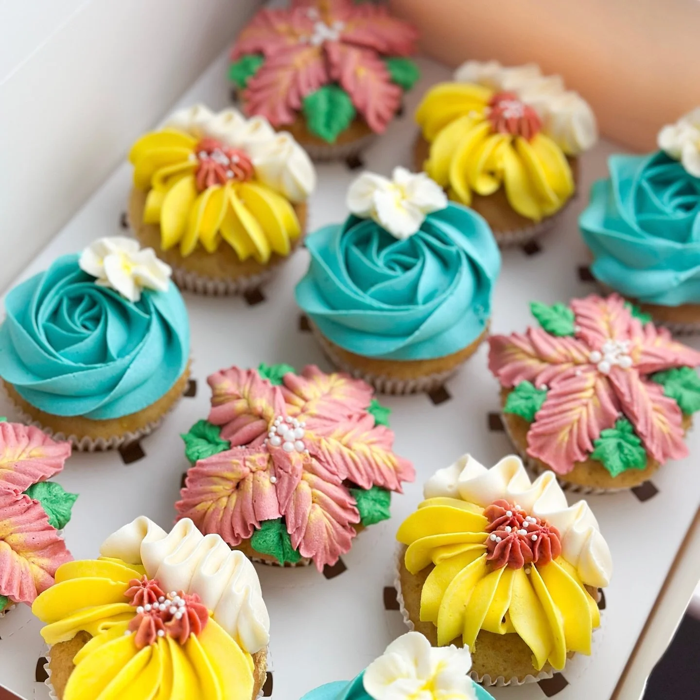 A little tropical sweetness to brighten the colder days. 🌺🏝️

#nashvillebakery #nashvillecupcakes #customcupcakes #buttercreamflowers #cupcakeart #tropicalcupcakes #floralcupcakes #nashvilleevents #nashvilleeats #hibiscuscupcakes