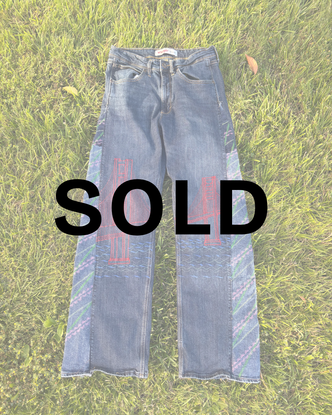 RECEWN X WYATT FEEGRADO Golden Gate Bridge Jeans