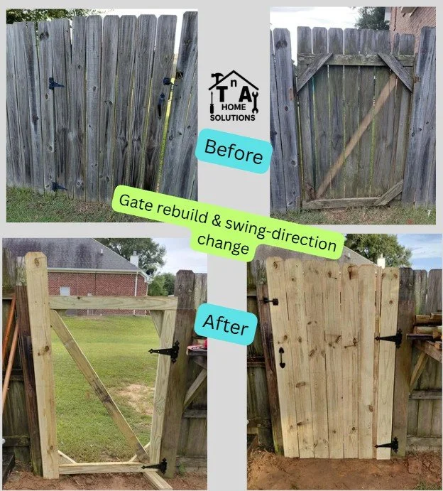 Fence gate rebuild
