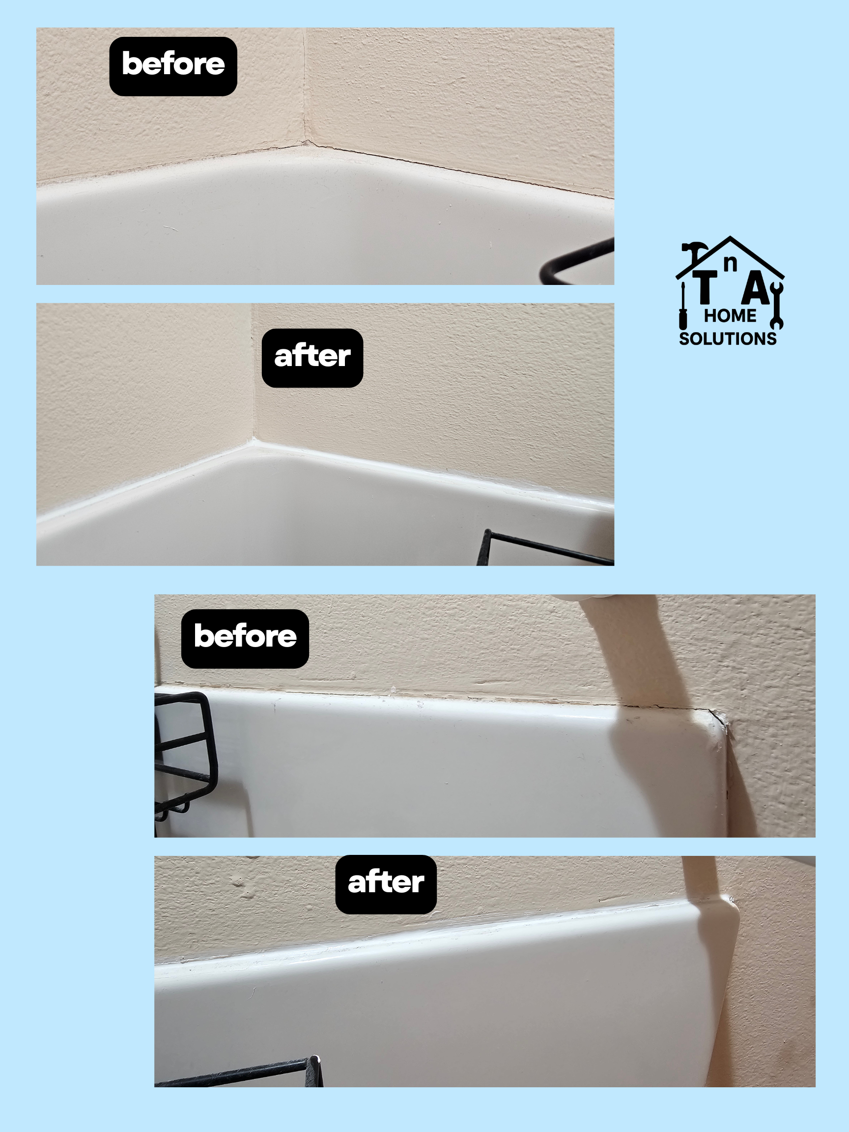 Shower caulk replacement in Picayune, MS