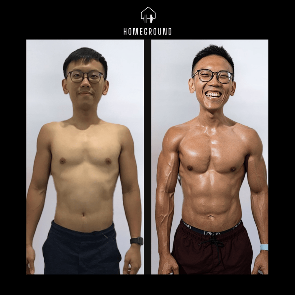 Personal training transformation result