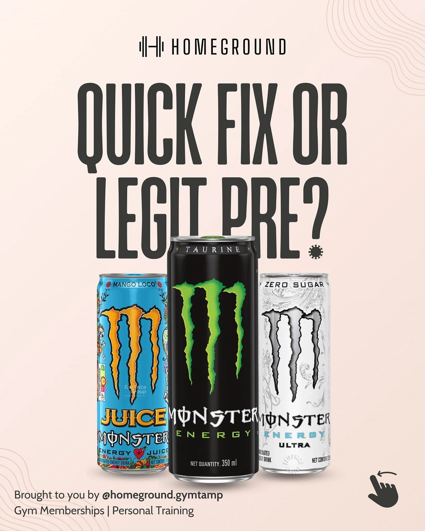 ⚡ Monster Energy as a Pre-Workout? Here’s the Truth ⚡
Cut through the hype — we’re here to give it to you straight. Monster Energy can function as a pre-workout boost, but it’s not a magic potion. Here’s what you need t