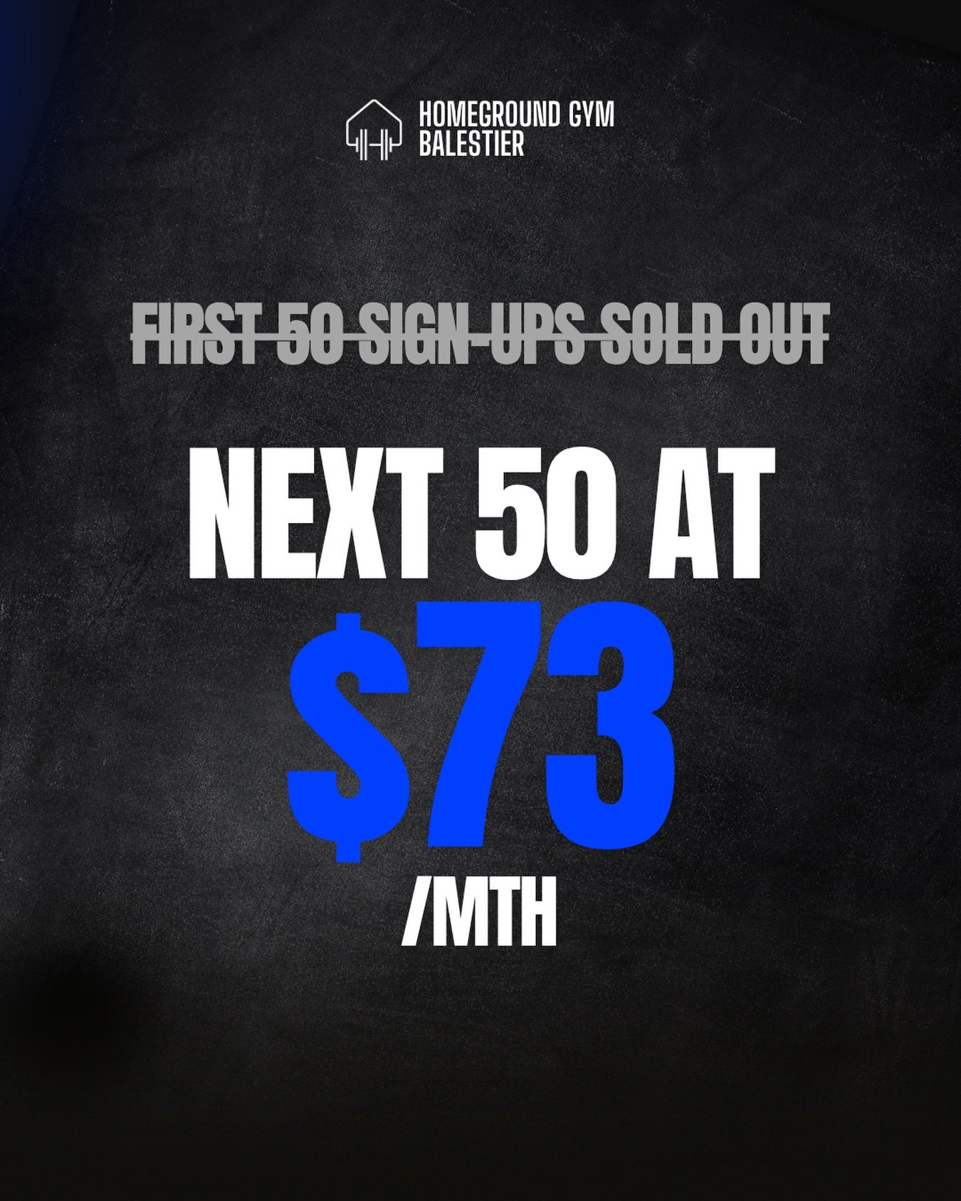 First 50 membership spots taken at $68/mth. 🔒

If you&rsquo;ve been sitting on the fence &mdash; this is your window. 

We&rsquo;re opening up the NEXT 50 members rate at $73/mth (U.P: $89/mth)

Secure your spot for just $1 before prices go up⚡

👉 