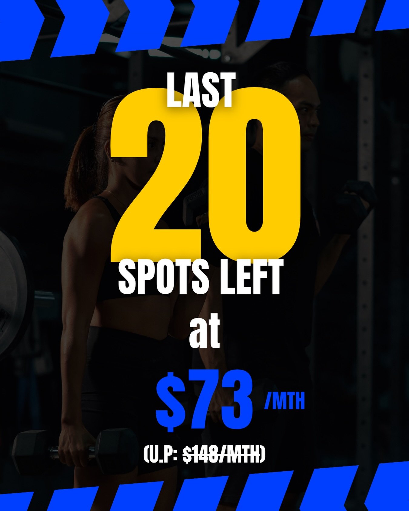 ONLY 20 founding membership slots left at $73/mth (U.P: $148/mth).

24/7 Gym access &middot; Personal Training &middot; Sauna &middot; Cold plunge &mdash; all in Balestier.

Still thinking about it? These are the last 20 spots at $73. After this, the