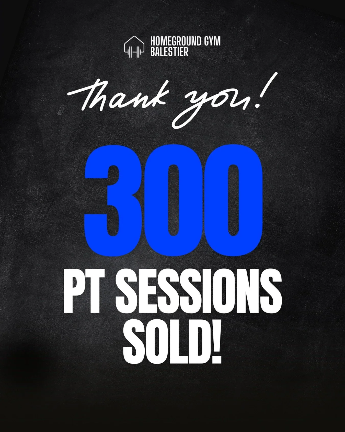 300 PT sessions sold. Thank you, Homeground community 💙

We&rsquo;re grateful for every member who has trusted us so far and we will continue to serve you better as you train, grow and become stronger with us 💪🏻

Our $88/session PT slots are now f