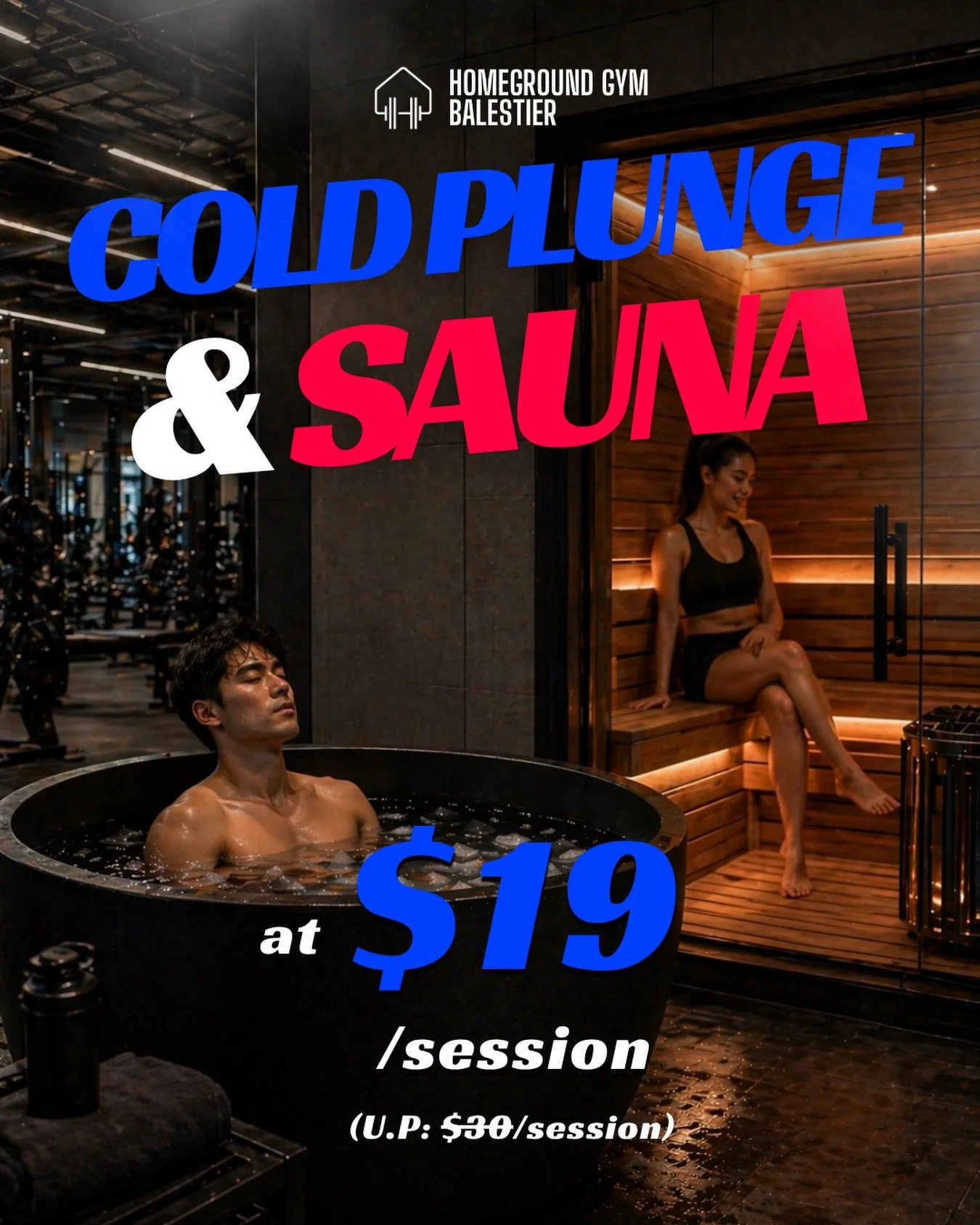 Recovery just got more affordable in Balestier 🧊🔥

Our 45-min Cold Plunge &amp; Sauna sessions are now available from just $19/session during our pre-opening promo.

✅ Unlimited cold plunge &amp; sauna within your session
✅ Perfect for recovery, re