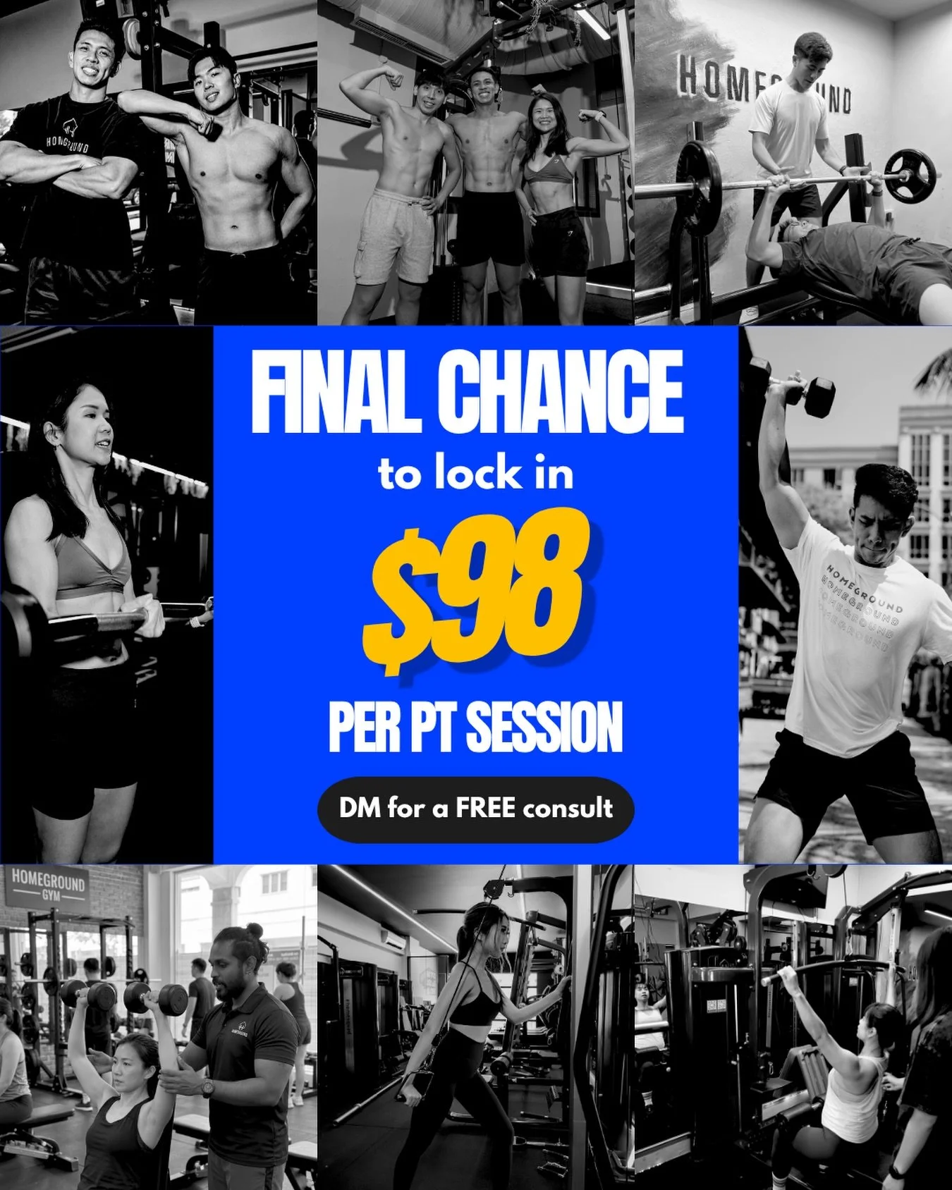 Still training without a plan? 💭

Your goals deserve more than random workouts. Get coached with proper structure, form, and accountability from day one. 💪

Final chance to lock in personal training at $98/session before prices go up. 🔥

DM us for
