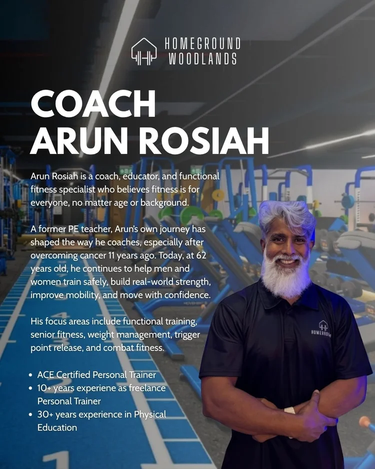 Arun Rosiah, Homeground Gym personal trainer