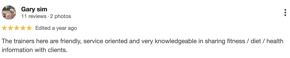 Homeground Gym client testimonial from Gary
