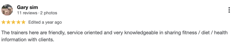 Homeground Gym client testimonial from Gary
