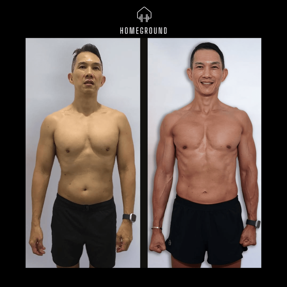 Homeground Gym body transformation result