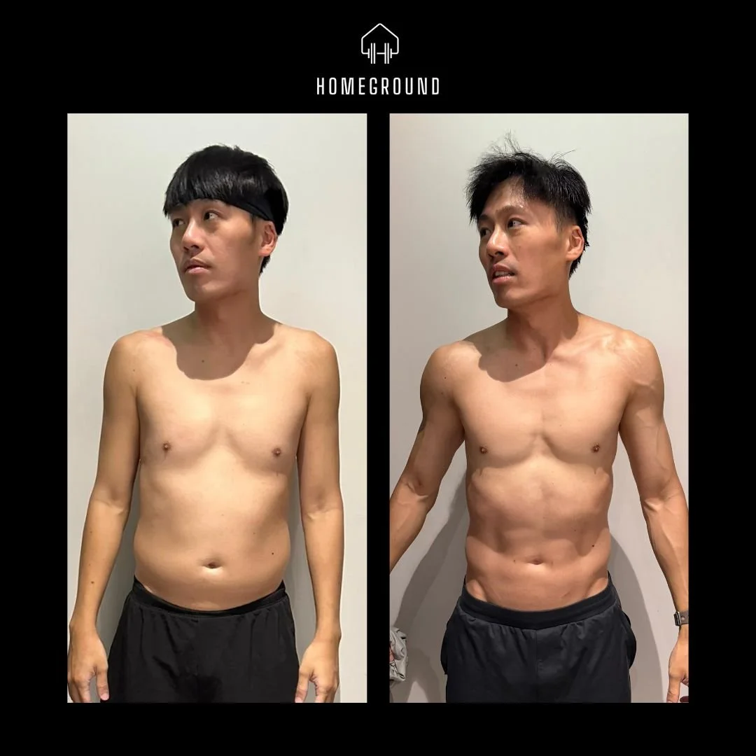 Shane before and after personal training transformation