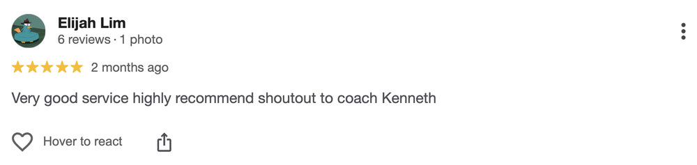 Homeground Gym client testimonial from Elijah