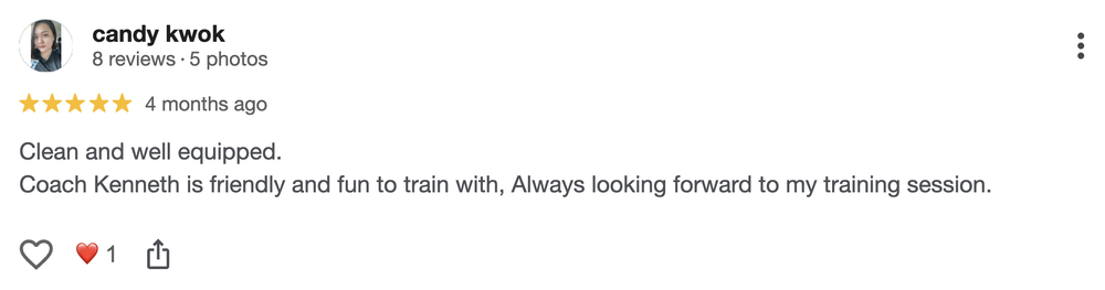 Homeground Gym client testimonial from Candy
