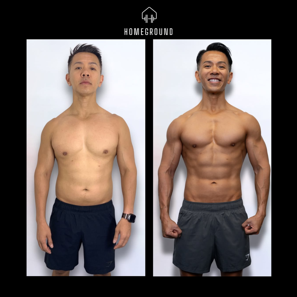 Body transformation personal training result
