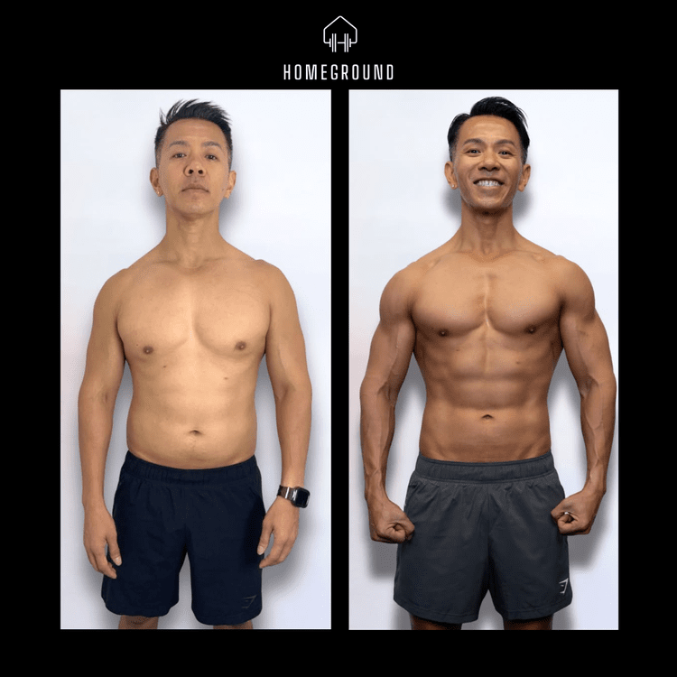 Body transformation personal training result