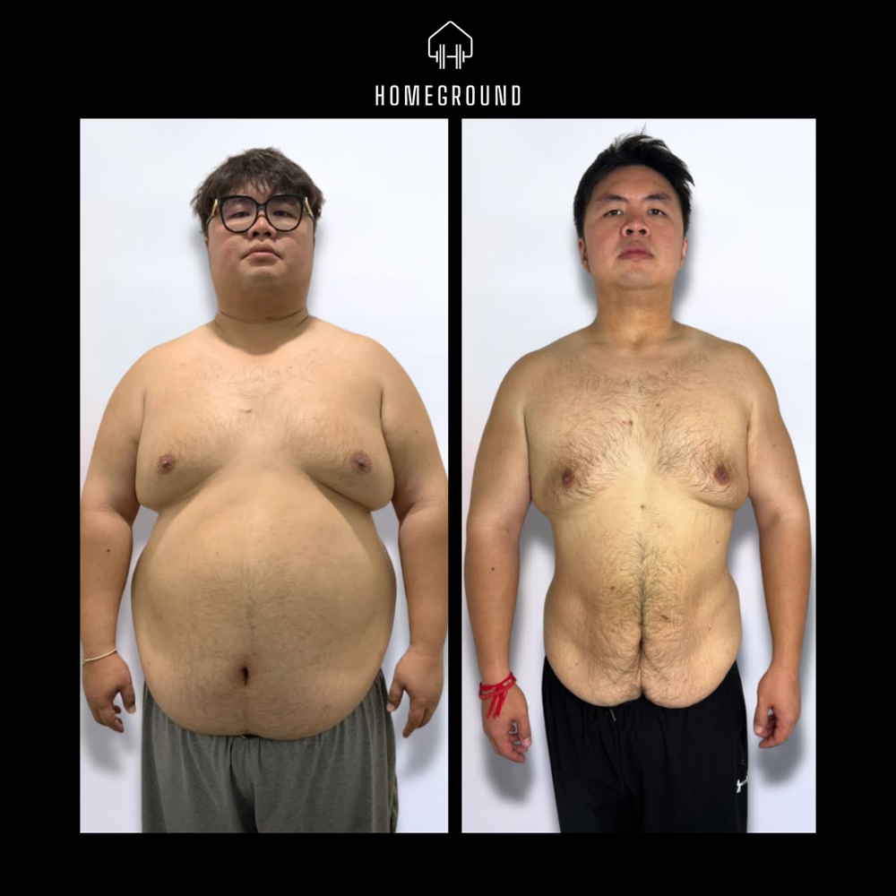 Homeground personal training client result