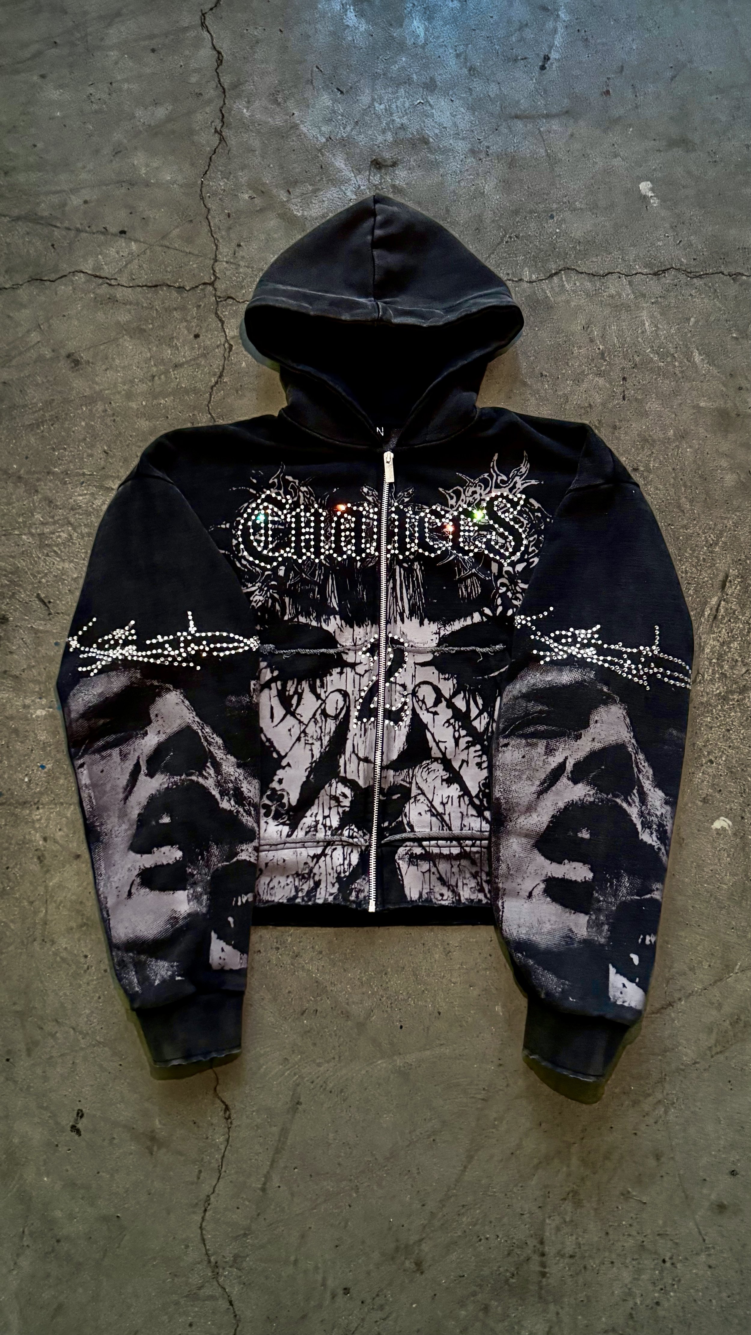 2econd Chances crop zip up