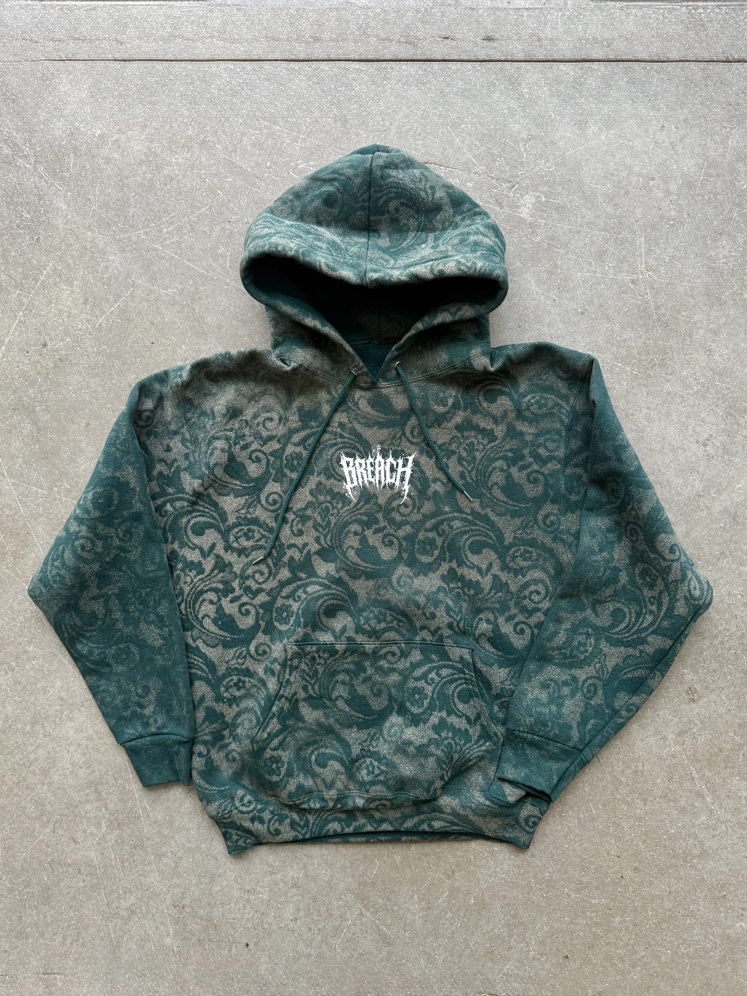 Breach Damask Hoodie Hunter Green