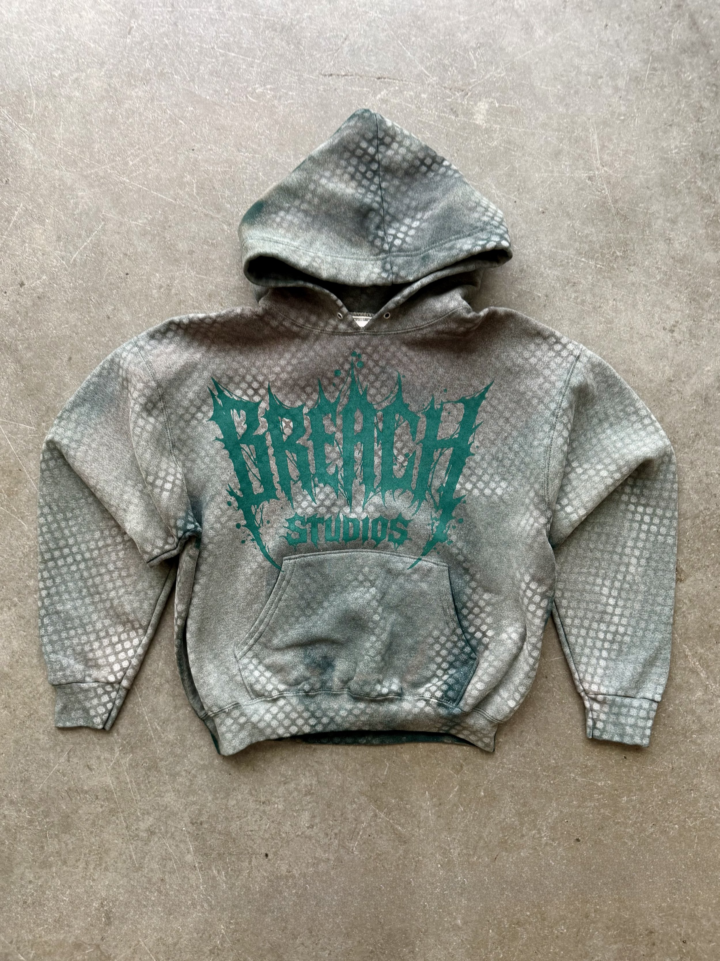 Breach Washed Snake Print Hoodie