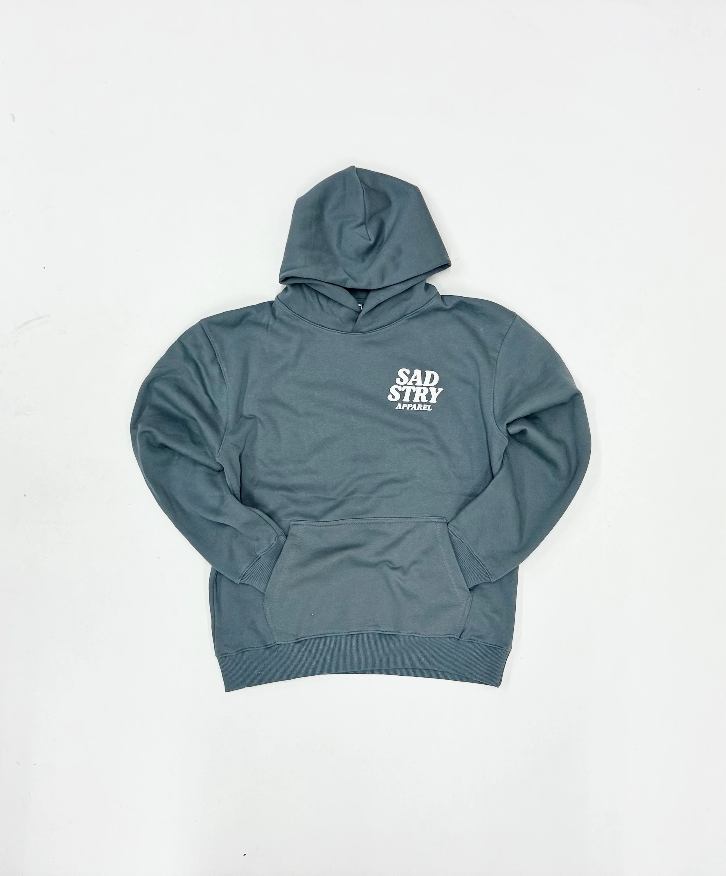 Sea Green Sad Stry Hoodie
