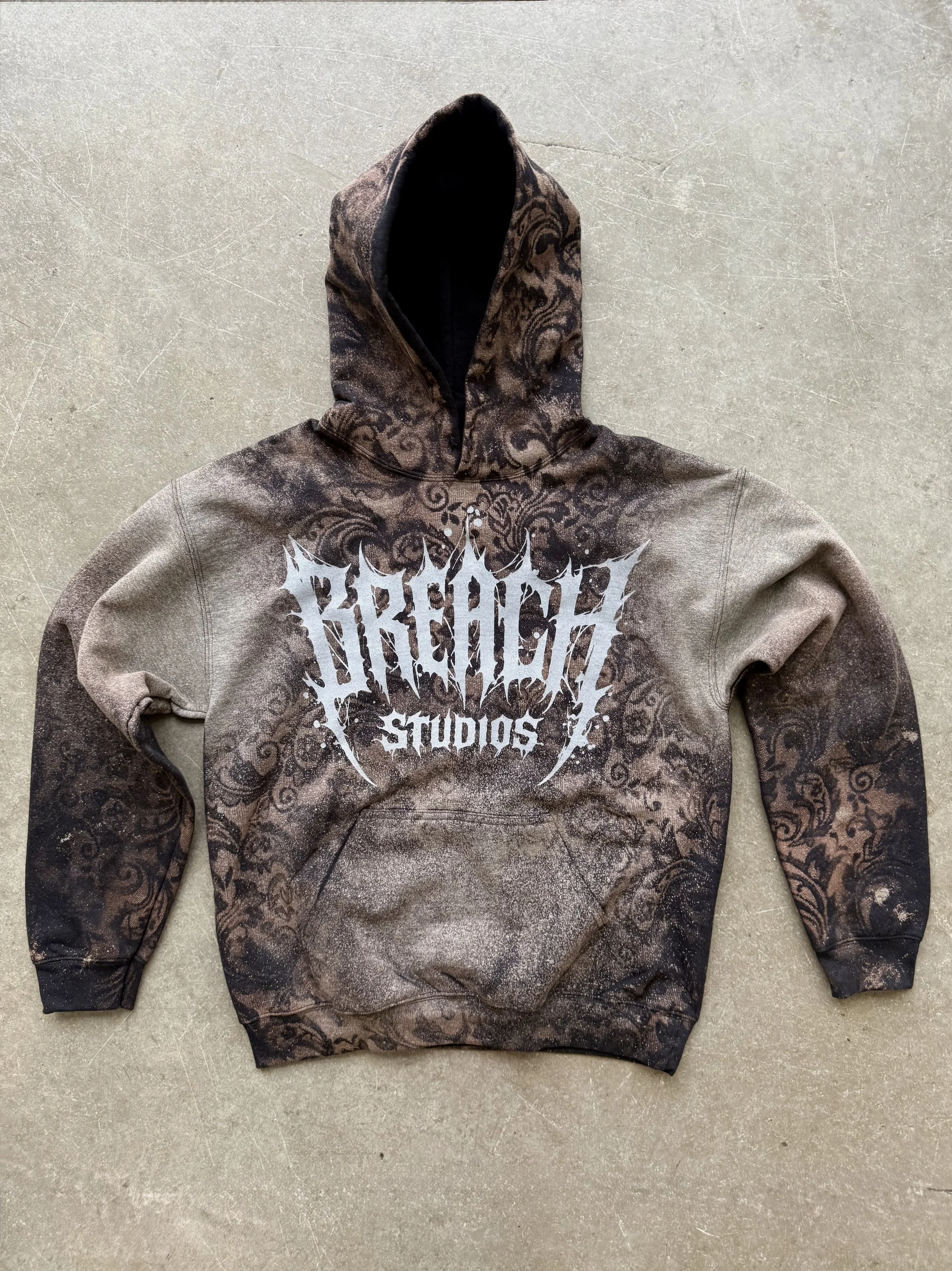 Breach Damask Washed Hoodie