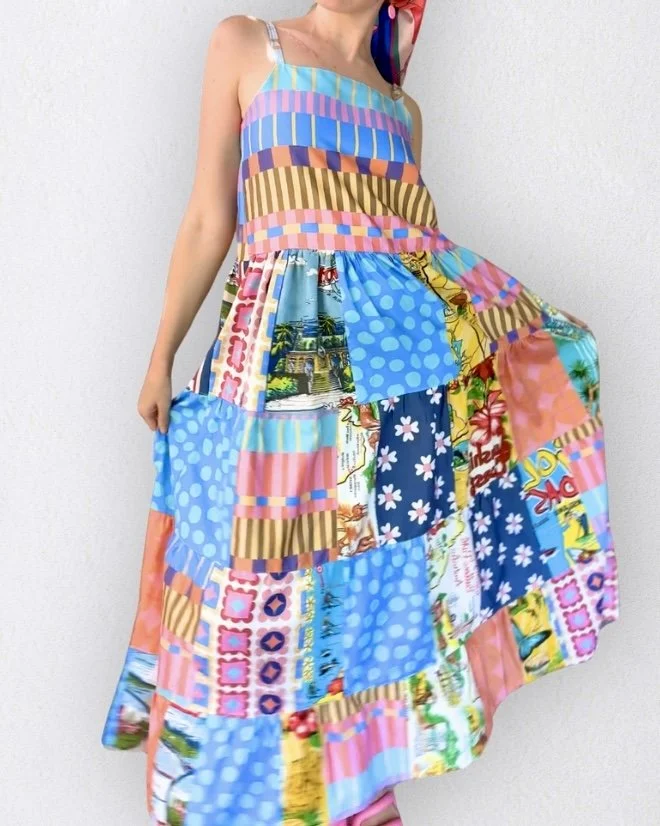 Poppy Patchwork Maxi Dress