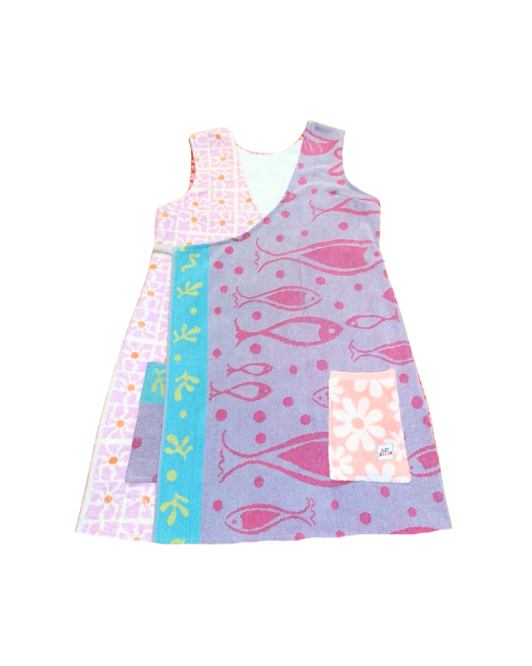 Trawler Upcycled Towel Wrap Dress