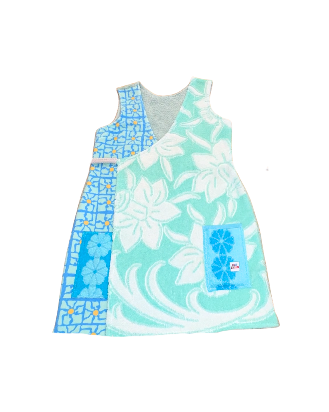 Amalfi Upcycled Towel Wrap Dress