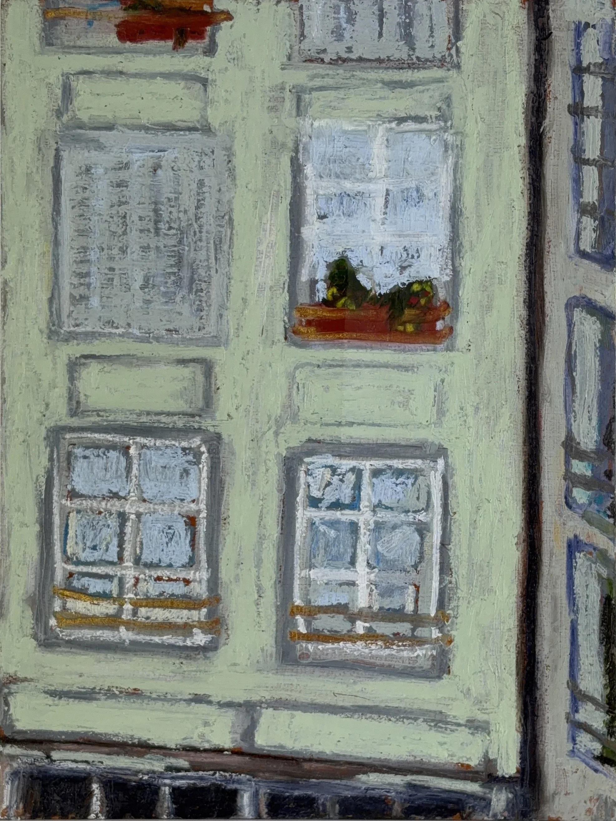 the schoolyard, Île Saint-Louis  (panel 4 of 5