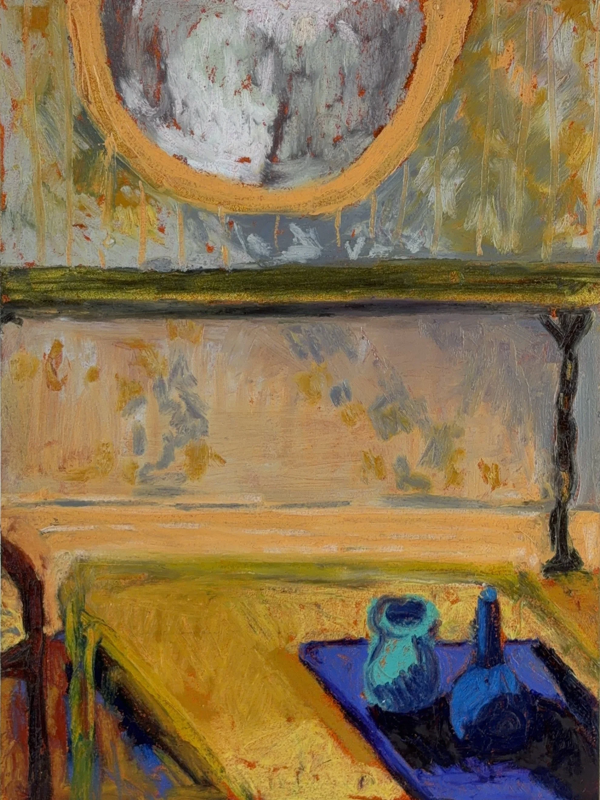 the blue vase, la maison du frênes interior (panel 2 of 3)