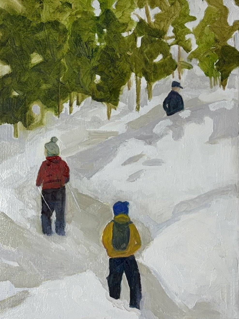 snowshoeing